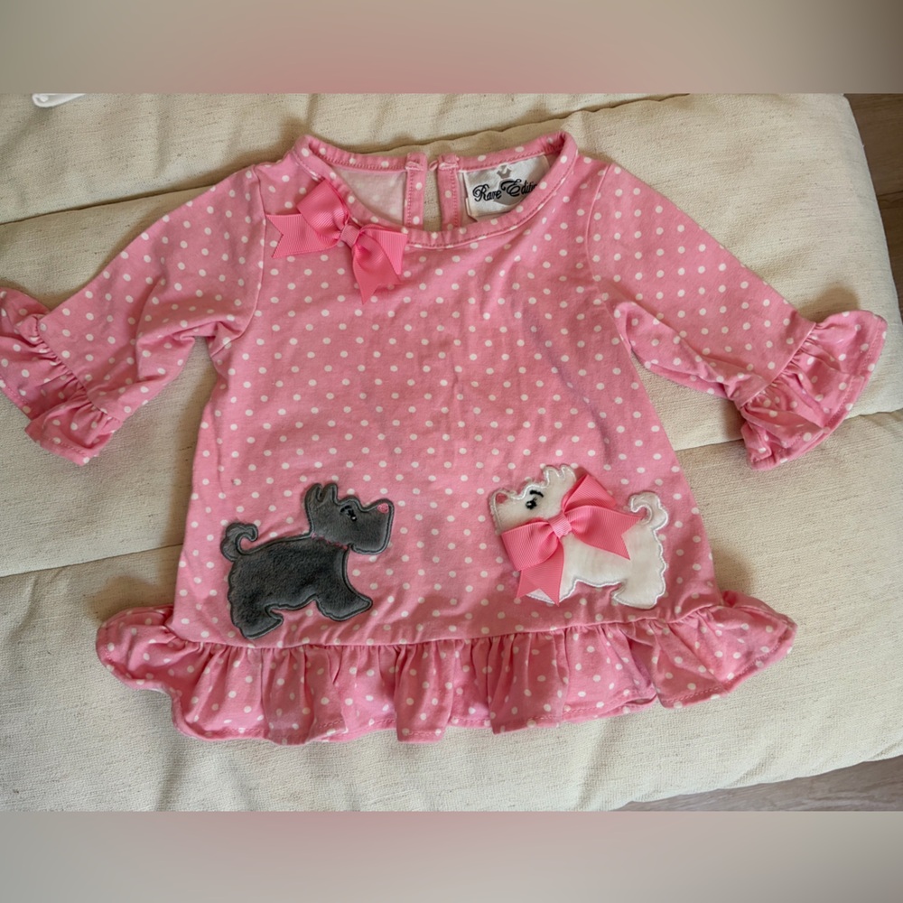 6-9M baby girl long sleeve shirt